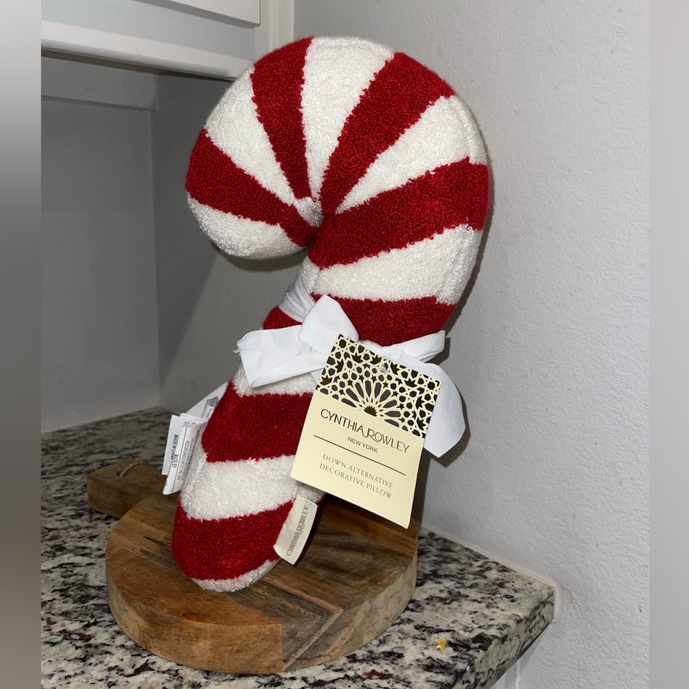 Cynthia Rowley | Accent Candy Cane Decor Pillows -Christmas Decor